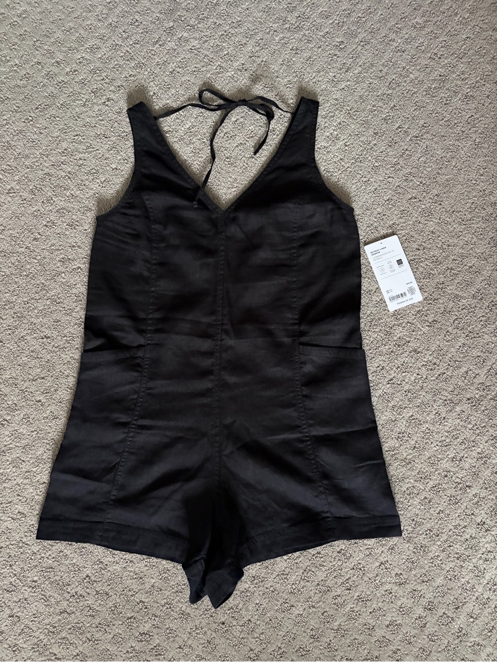 Athleta Retreat Linen Romper NWT